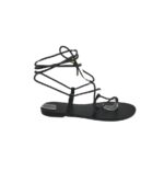 Sandale dama Pimkie, 37, imitatie de piele, piele, negru