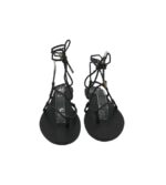 Sandale dama Pimkie, 37, imitatie de piele, piele, negru - imagine 4