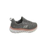 Adidasi dama Skechers, 38, material textil, gri