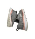 Adidasi dama Skechers, 38, material textil, gri - imagine 4