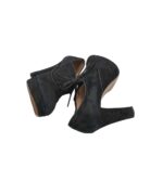 Pantofi dama Festa, 37, piele intoarsa, negru - imagine 4