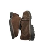 Pantofi barbati  45, material textil, maro - imagine 4