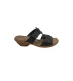 Saboti dama Jana, 40, imitatie de piele, negru