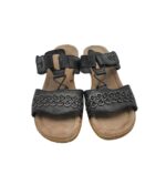 Saboti dama Jana, 40, imitatie de piele, negru - imagine 3