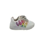 Adidasi dama Skechers, 37, imitatie de piele, alb