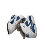 Adidasi copii Jordan, 33, piele, alb albastru - imagine 4