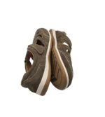 Sandale barbati Sandale, 44, piele intoarsa, maro - imagine 4