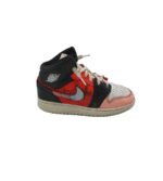 Adidasi copii Nike 37, piele, material textil, alb  roz negru