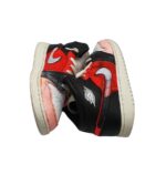 Adidasi copii Nike 37, piele, material textil, alb  roz negru - imagine 4