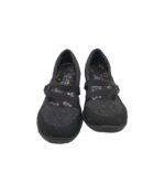 Balerini dama Skechers, 36, material textil, negru - imagine 3