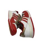 Adidasi barbati Adidas  45, piele, alb rosu - imagine 4