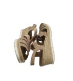 Sandale dama Rieker, 38, imitatie de piele, material textil, bej - imagine 4