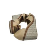 Sandale dama Tommy Hilfiger, 40, material textil, crem - imagine 4