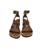 Sandale dama Office, 38, imitatie de piele, piele, maro - imagine 3