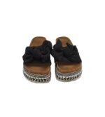 Saboti dama Krush, 38, material textil, negru - imagine 3