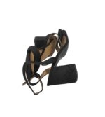 Sandale dama Raid, 39, material textil, negru - imagine 4