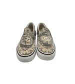 Tenisi dama Vans, 39, material textil, crem negru - imagine 3