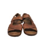 Sandale barbati Rieker, 42, piele, maro - imagine 3