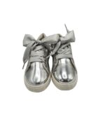 Adidasi dama 38, imitatie de piele, argintiu - imagine 3