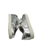 Adidasi dama 38, imitatie de piele, argintiu - imagine 4