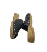 Saboti dama Rieker, 42, piele, negru - imagine 4