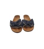 Saboti dama Lazzarini, 39, piele intoarsa, material textil, negru alb - imagine 3