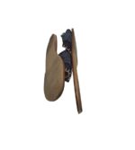 Saboti dama Lazzarini, 39, piele intoarsa, material textil, negru alb - imagine 4