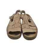 Sandale barbati Walker, 42, piele, bej - imagine 3