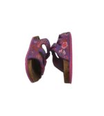 Saboti copii Bioline, 29, imitatie de piele, roz mov - imagine 4