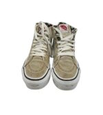 Tenisi dama Vans, 38, piele intoarsa, material textil, alb gri - imagine 3