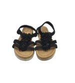 Sandale dama Super Me, 38, material textil, negru - imagine 3