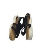 Sandale dama Super Me, 38, material textil, negru - imagine 4