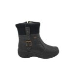 Ghete dama Rieker, 38, imitatie de piele, negru, Imblanite