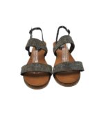 Sandale dama Sandale, 40, imitatie de piele, negru - imagine 4