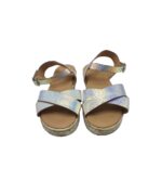 Sandale copii 32, imitatie de piele, argintiu - imagine 3