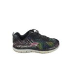 Adidasi dama Skechers, 39, material textil, negru multicolor