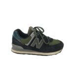 Adidasi barbati New Balance, 47, piele intoarsa, material textil, negru