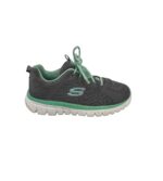 Adidasi dama Skechers, 39, material textil, gri