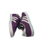 Tenisi dama Adidas, 37, imitatie de piele, mov alb - imagine 4