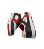 Adidasi barbati Kappa , imitatie de piele, negru alb rosu - imagine 4