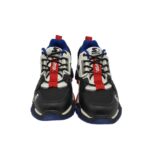 Adidasi barbati Starter , imitatie de piele, material textil, negru alb - imagine 3