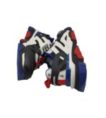 Adidasi barbati Starter , imitatie de piele, material textil, negru alb - imagine 4