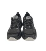 Adidasi barbati Starter , imitatie de piele, material textil, negru - imagine 3