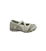 Balerini dama Spicy, 35, imitatie de piele, material textil, alb