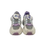 Adidasi copii 32, imitatie de piele, material textil, alb gri - imagine 3