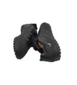 Adidasi copii Adidas, 39, imitatie de piele, negru - imagine 3