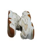 Adidasi barbati Indoor, 44, material textil, piele, alb - imagine 4