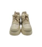 Adidasi dama Suolian, 40, imitatie de piele, material textil, alb gri - imagine 3