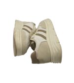 Adidasi dama Suolian, 40, imitatie de piele, material textil, alb gri - imagine 4