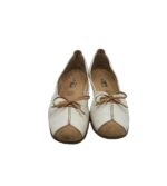 Balerini dama Gabor, 39, piele, alb - imagine 3